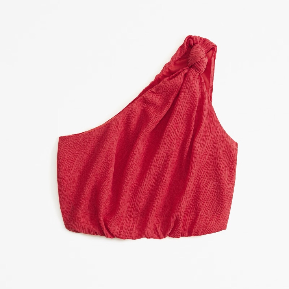 Abercrombie & Fitch Crinkle Textured Asymmetrical Top NWT size M